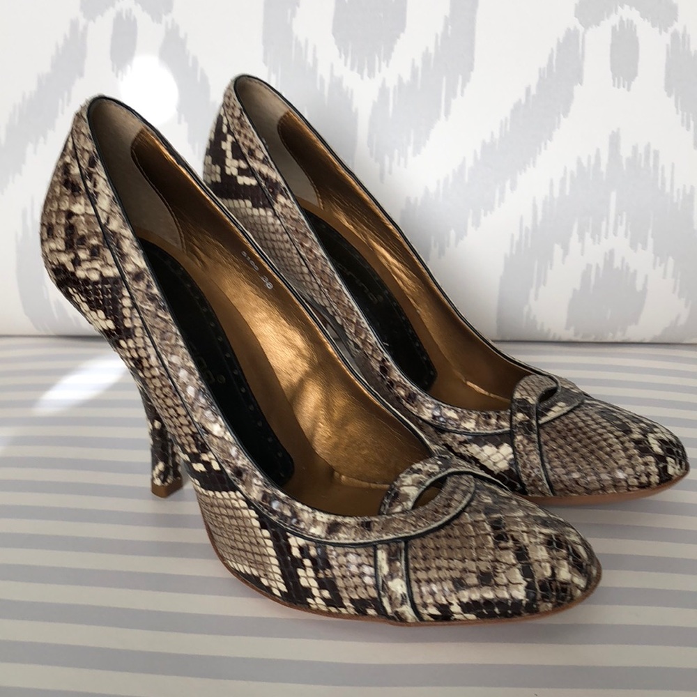 Sexy Italian leather snake heels by forarina